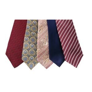 Silk Ties Lot 5-Pack Mens - Assorted Designers - Brooks Brothers Pronto Uomo